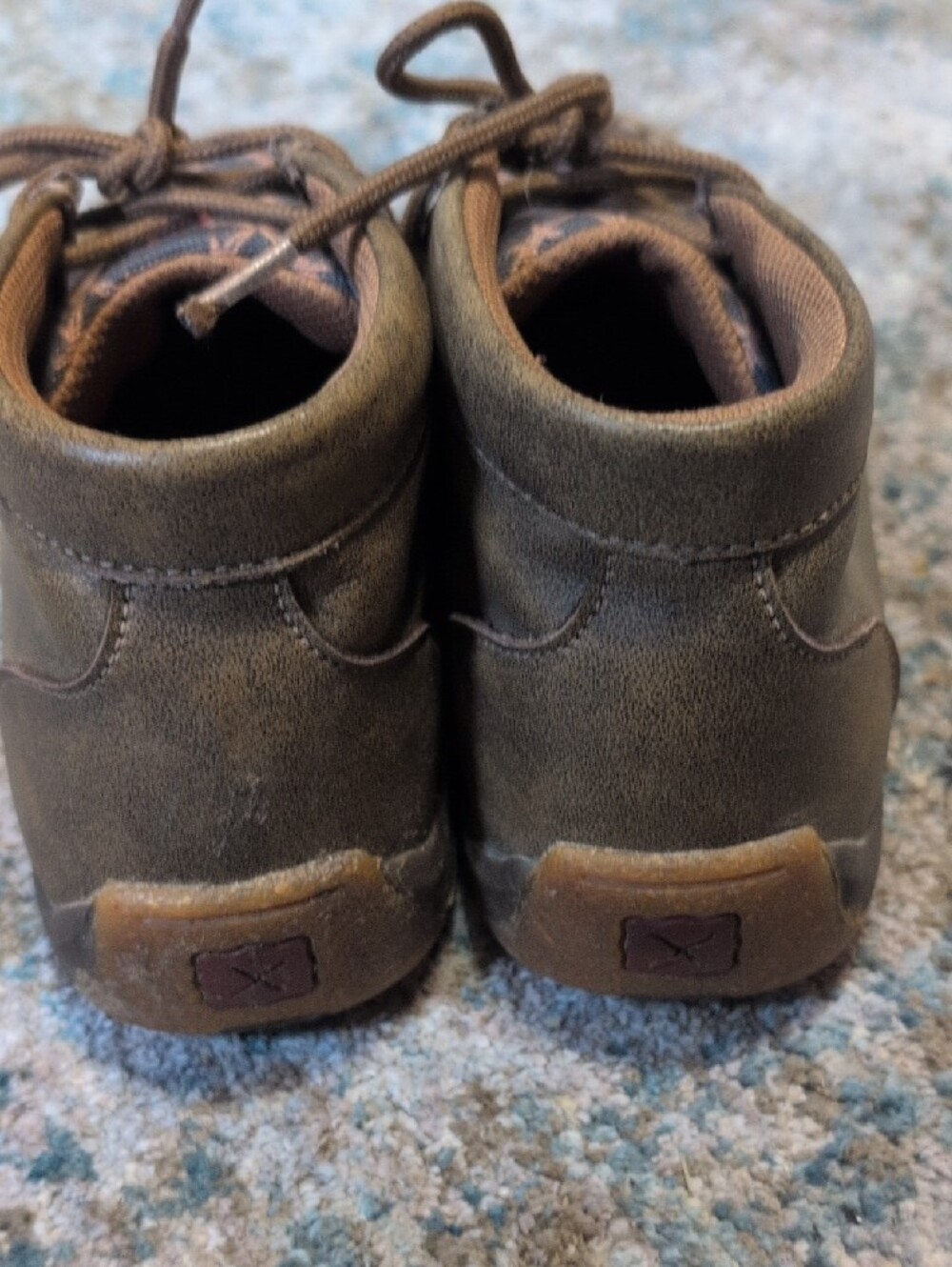 Twisted X Driving Moc Loafers Kids Size 3M Barbed Wire Brown YDM0051
- Picture 5 of 11